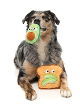 Avocado & Toast 2PK - Dog Toy by FuzzYard