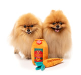 Reindeer Carrot Juice & Carrot 2PK - Dog Toy by FuzzYard