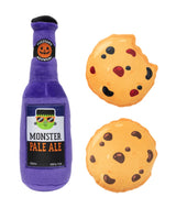 Monster Pale Ale & Cookies 3pk - Halloween Dog Toy by FuzzYard