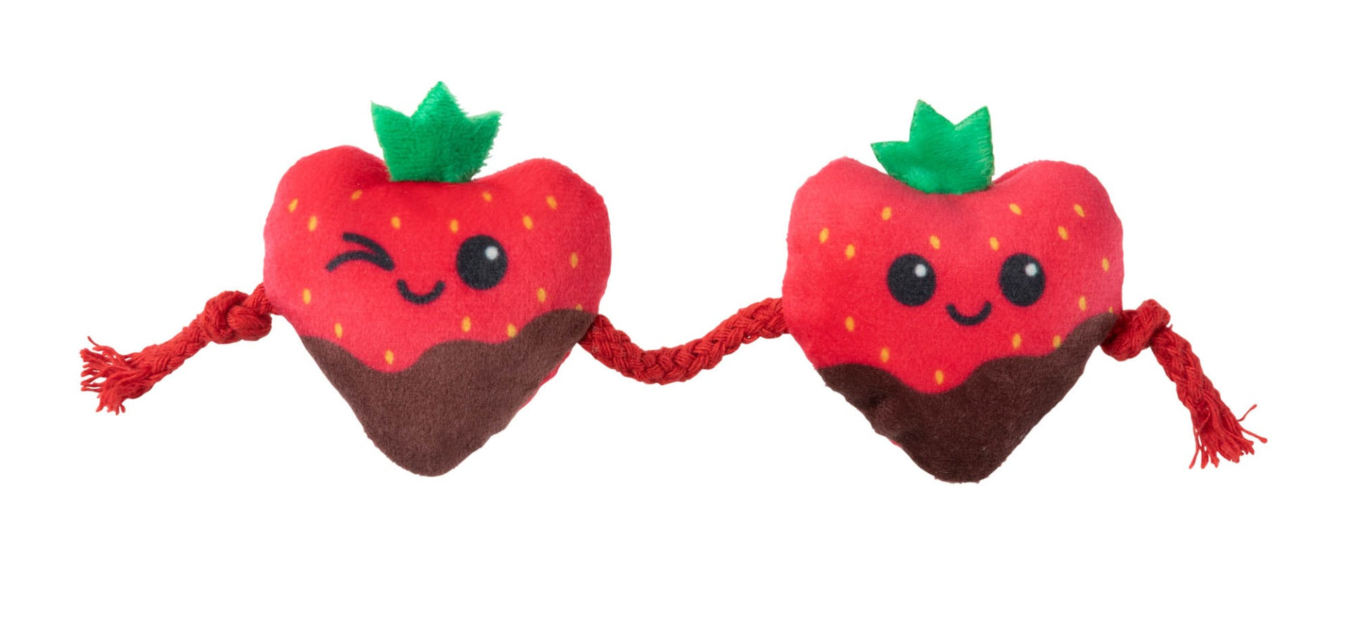 Strawberry Hearts String - Cat Toy by FuzzYard