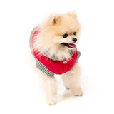 FuzzYard Jersey Knit with hood for dogs in red